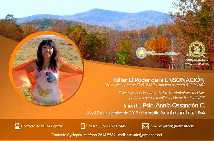 Taller El Poder de la Ensoñacion Diciembre 2017 Greenville